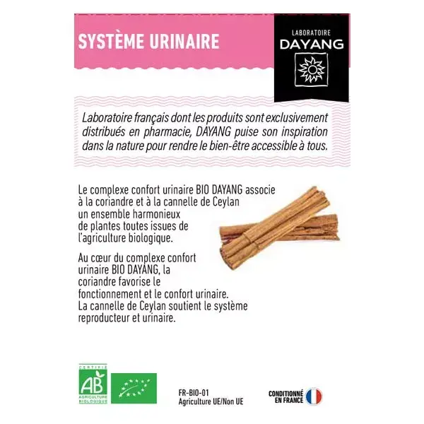 Dayang Complexe Confort Urinaire Bio 20 ampoules