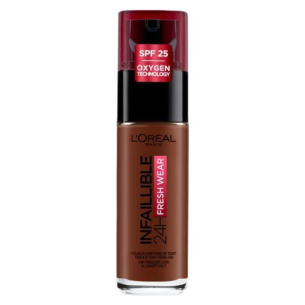 L'Oréal Paris Infaillible 24h Fresh Wear Base de Maquillaje Fluida N°390 Ebène 30ml