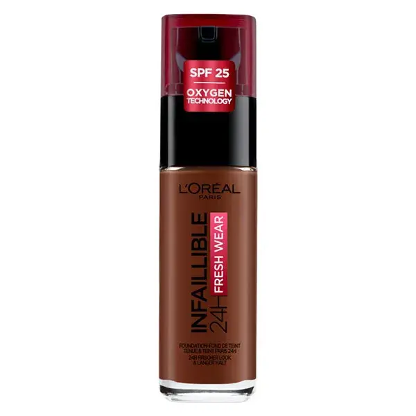 Fond De Teint L'Oréal Infaillible 32H Fresh Wear - Teinte 120 Vanille Doré, SPF 25, 30 Ml