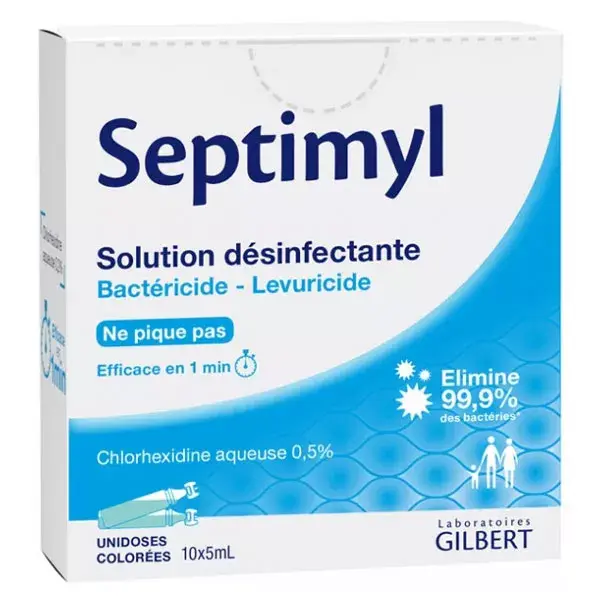 Gilbert Septimyl Solución Desinfectante Clorhexidina 10 unidades