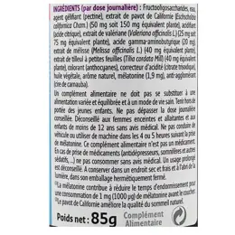 Forté Pharma FortéNuit Gummies Mélatonine 1,9 mg Sommeil 30 gommes Goût Myrtille