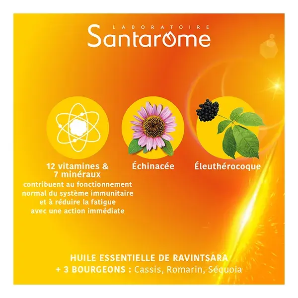 Santarome Vita'Max Booster Immunité Flash Booster d'immunité 30 comprimés