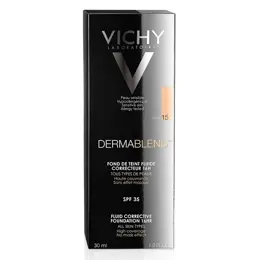 Vichy Dermablend Fond de Teint Fluide Correcteur 16h N°15 Opal 30ml