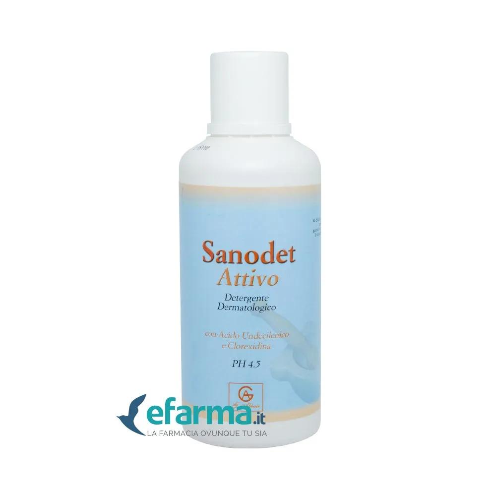 Sanodet Attivo Shampoo Doccia Detergente Viso Corpo e Capelli 500 ml