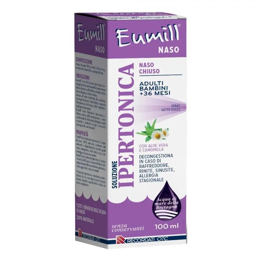 Eumill Naso Chiuso Soluzione Ipertonica Adulti e Bambini +36 Mesi 100 ml