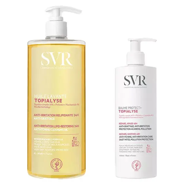 SVR Routine Topialyse Hygiene et Soin pour Peaux Atopiques et Sensibles 