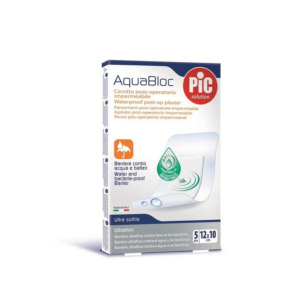 Pic Aquabloc Cerotti Antibatterici Impermeabili 12x10 cm 5 Pezzi