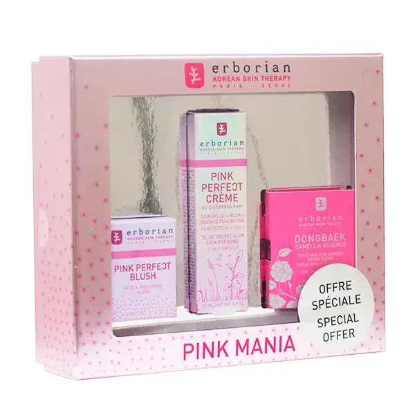 Erborian caja rosa Mania 3 productos