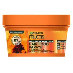 Garnier Fructis Hair Food Papaya Maschera Riparatrice per Capelli Danneggiati 320ml