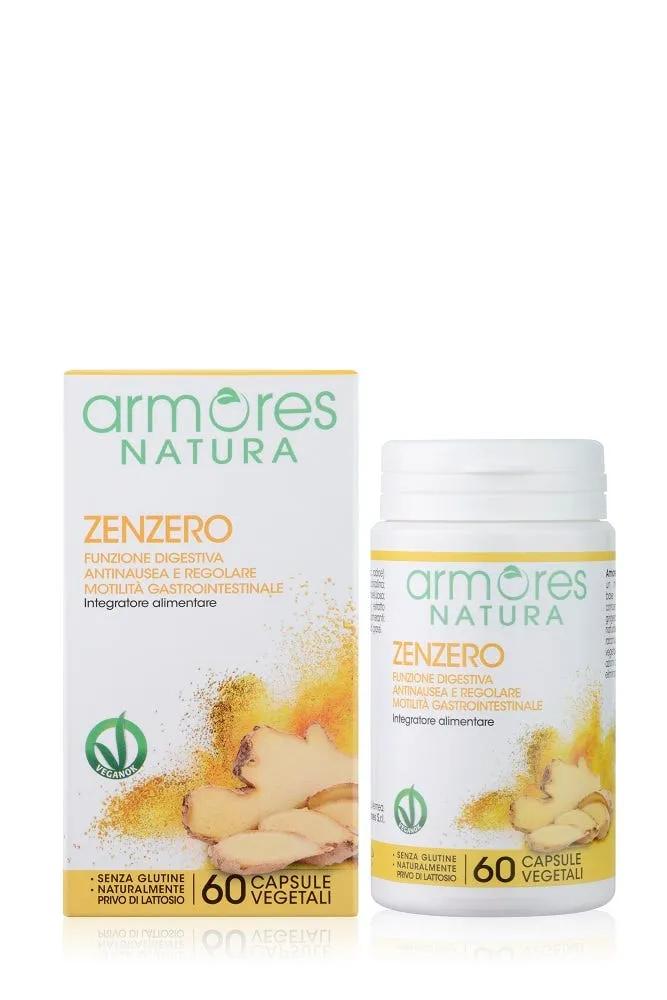 Armores Natura Zenzero Integratore Motilità Gastrointestinale 60 Capsule Vegetali