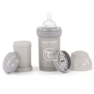 Biberon anti-colique Twistshake 180 ml Gris