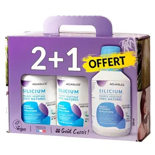 Aquasilice Cofanetto Silicium Source Végétale Cartilagine e Pelle 3 x 500 ml