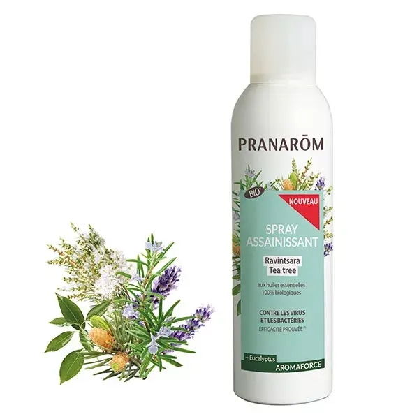 Pranarom Aromaforce Spray Assainissant Ravintsara Tea Tree Bio 150ml