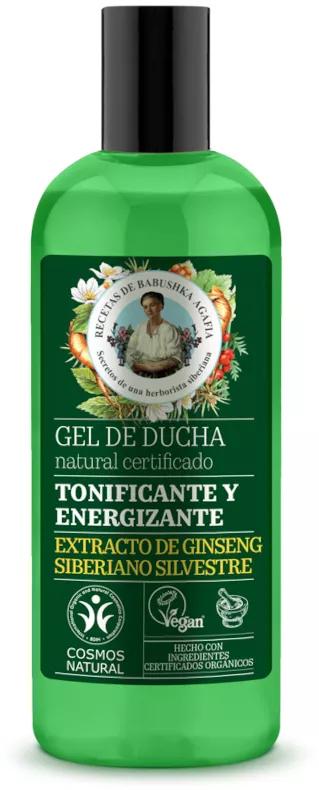 Green Agafia Gel de Banho Natural Tonificante e Energizante 260 ml
