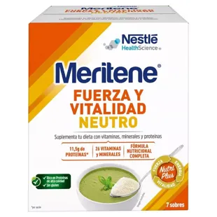 Meritene Kracht en Vitaliteit Neutraal op het Bord 7 Enveloppen x 50 gr
