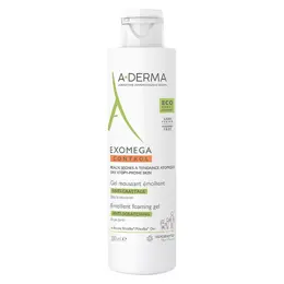 A-Derma Exomega Control Gel Moussant Émollient Anti-Grattage 200ml
