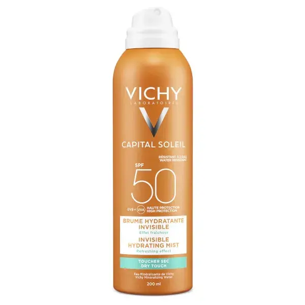 Vichy Capital Soleil Protection Solaire Brume Hydratante Invisible SPF50 200ml