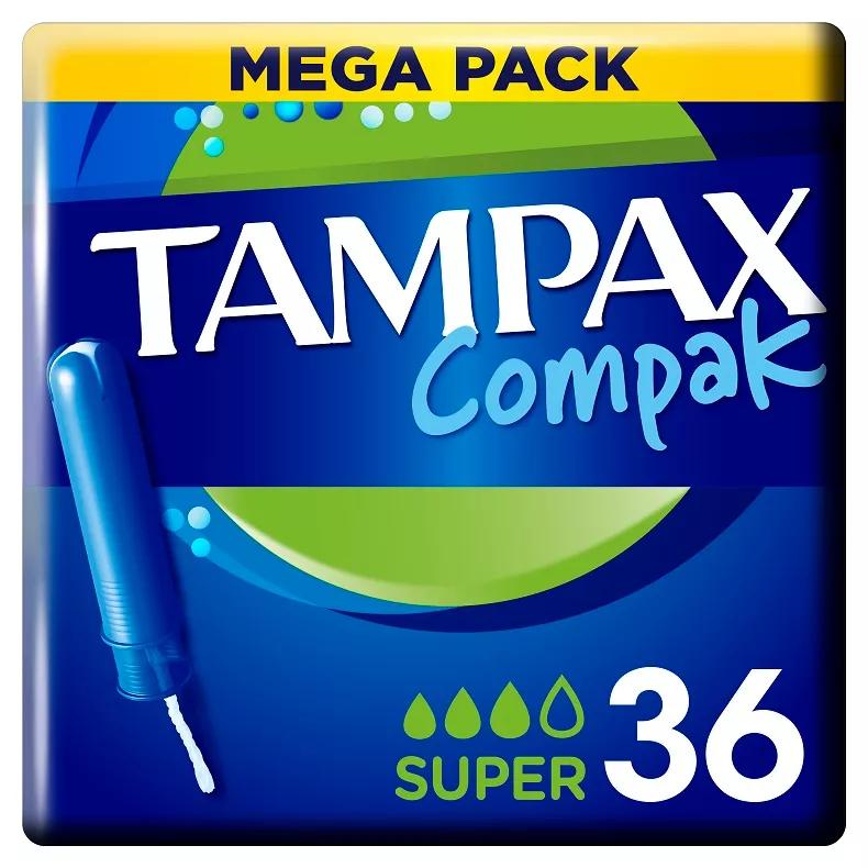 Tampax Compak Super 36 Unidades