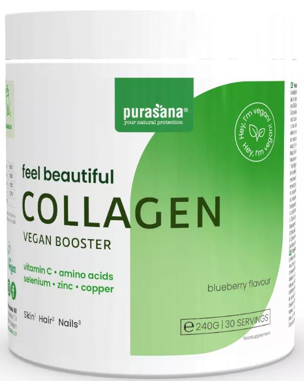 Purasana Feel Beautiful Colágeno Vegan Arándano 240 gr