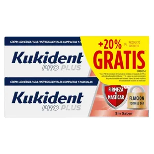 Kukident Pro Plus Firmness when Chewing 2x40 gr 20% FREE