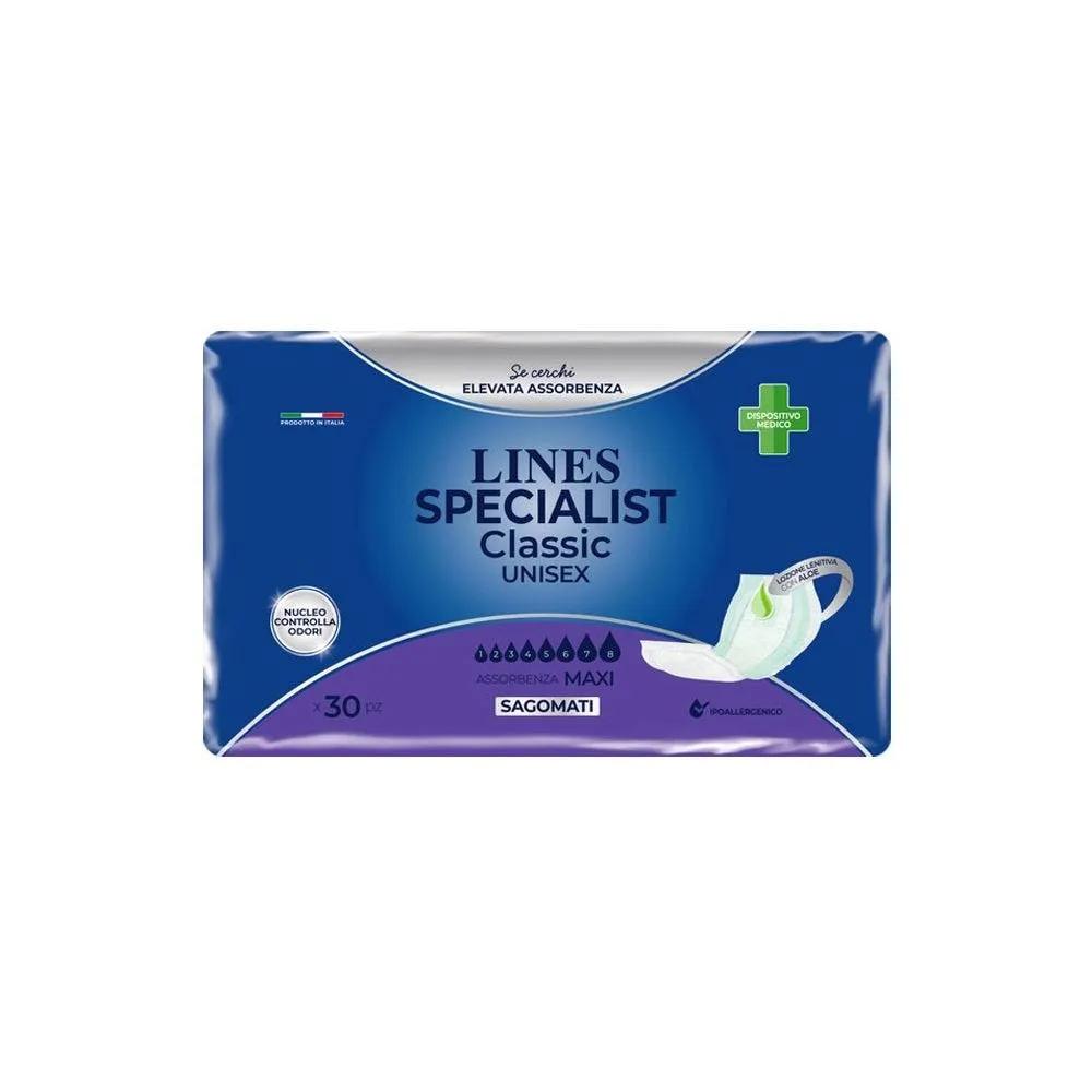 Lines Specialist Classic Pannolone Sagomato Super Maxi 30 Pezzi