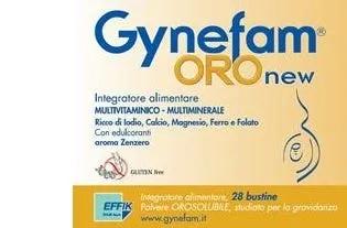 Gynefam Oro New Integratore Vitamine Minerali Donna Zenzero 28 Bustine