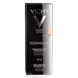 Vichy Dermablend Fond de Teint Fluide Correcteur 16h N°05 Porcelain 30ml