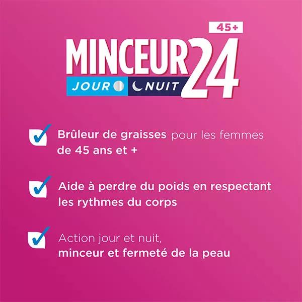 Forté Pharma Minceur 24 45+ Bruleur de Graisses Jour Nuit Chrome 56 comprimidos