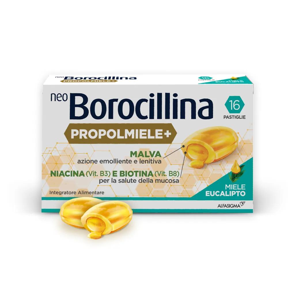 Neoborocillina Propolmiele+ Miele E Eucalipto 16 Pastiglie