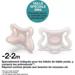 Suavinex Zerø.Zerø Sucette Symétrique Silicone -2m