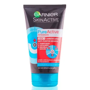 Garnier Pure Active Intense 3 in 1 Cleanser Charcoal 150 ml
