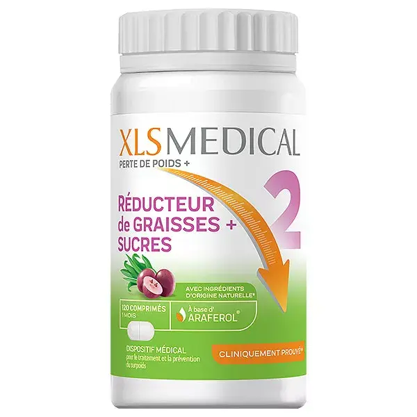 XLS Medical Fat and Sugar Reducer Weight Loss 120 Tablets