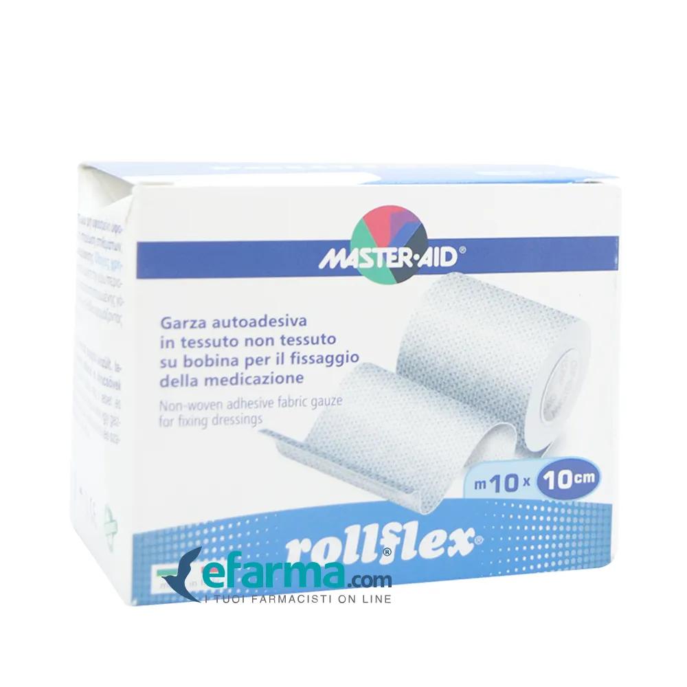 Roll Flex Garza Autoadesiva Sterile TNT Ipoallergenica cm 10x10m