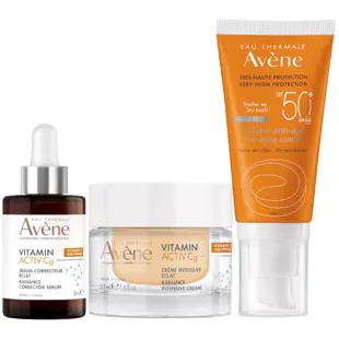 Avène Vitamin Activ Cg Serum 30 ml + Cream 50 ml + Solar SPF50+ 50 ml