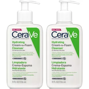 Cerave Limpiadora Crema-Espuma Hidratante 2x236 ml