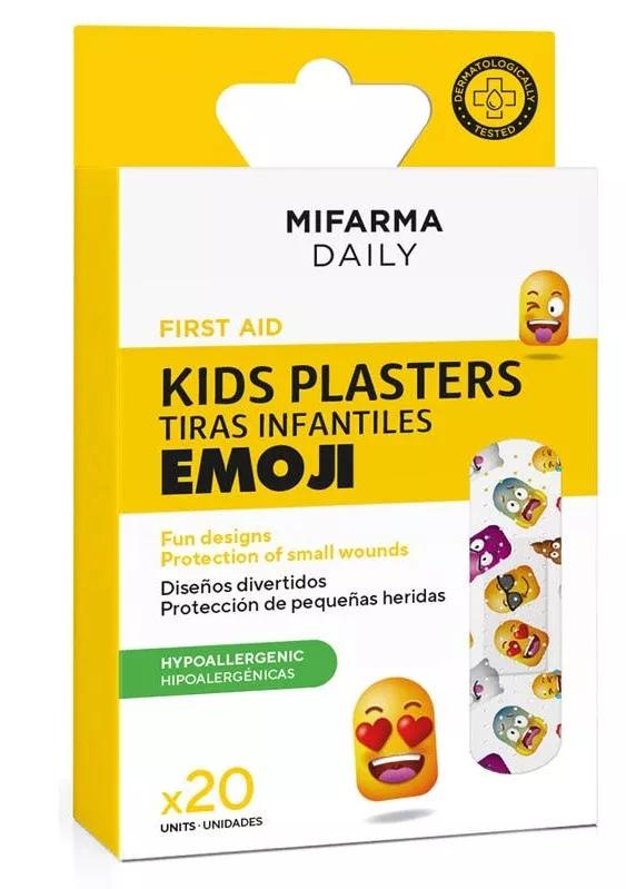 Mifarma Daily Tiras Plásticas Niños Emoticonos 20 uds