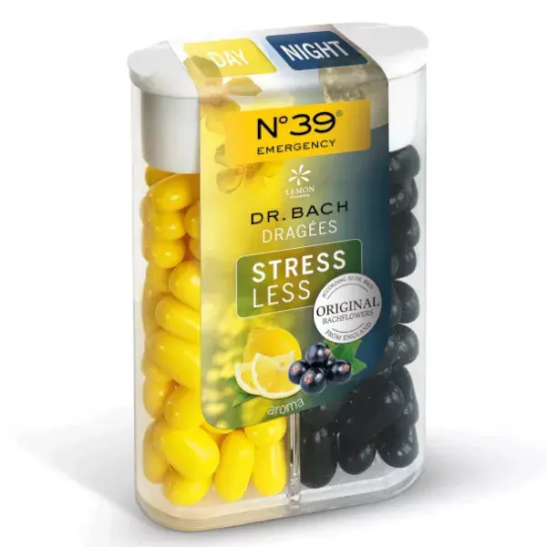 Lemon Pharma Fleurs de Bach Dragées Stressless Jour et Nuit n°39 21g