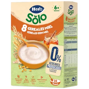 Hero Solo Porridge 8 Cereals with Honey +6m 340 gr