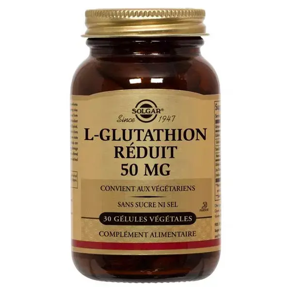 Solgar L-Glutathione 50mg 30 vegetarian capsules | Low Prices