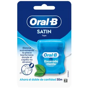 Fil dentaire Oral-B Satin Tape Menthe 50 m
