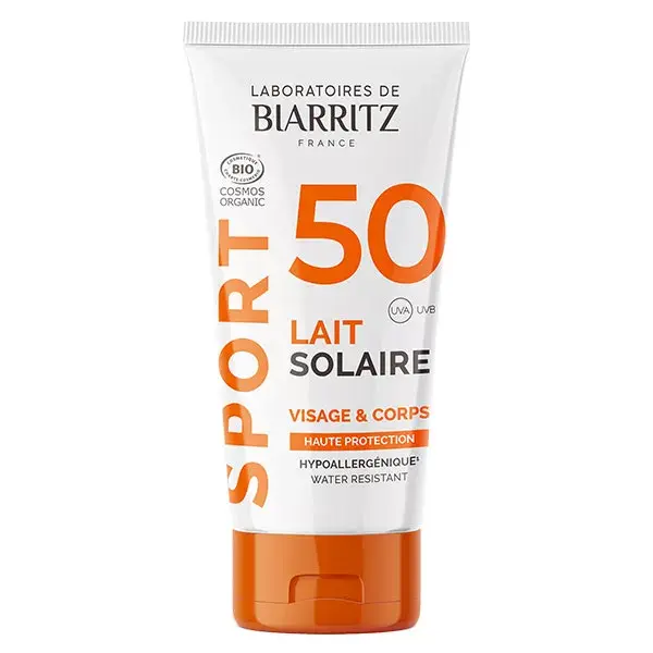 Laboratoires de Biarritz Sport Sun Care Milk SPF50 Organic 50ml