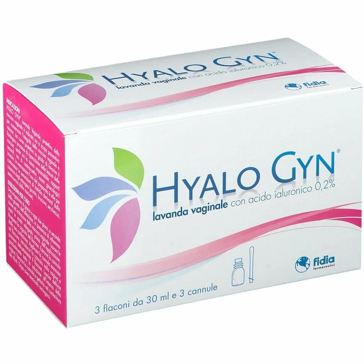 Hyalo Gyn Lavanda Vaginale Con Acido Ialuronico 3 Flaconi + 3 Cannule