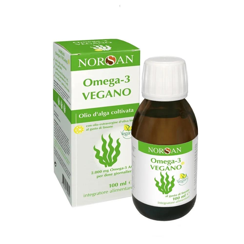 Norsan Omega 3 Vegano Integratore Liquido Vegetale con Omega-3 100 ml