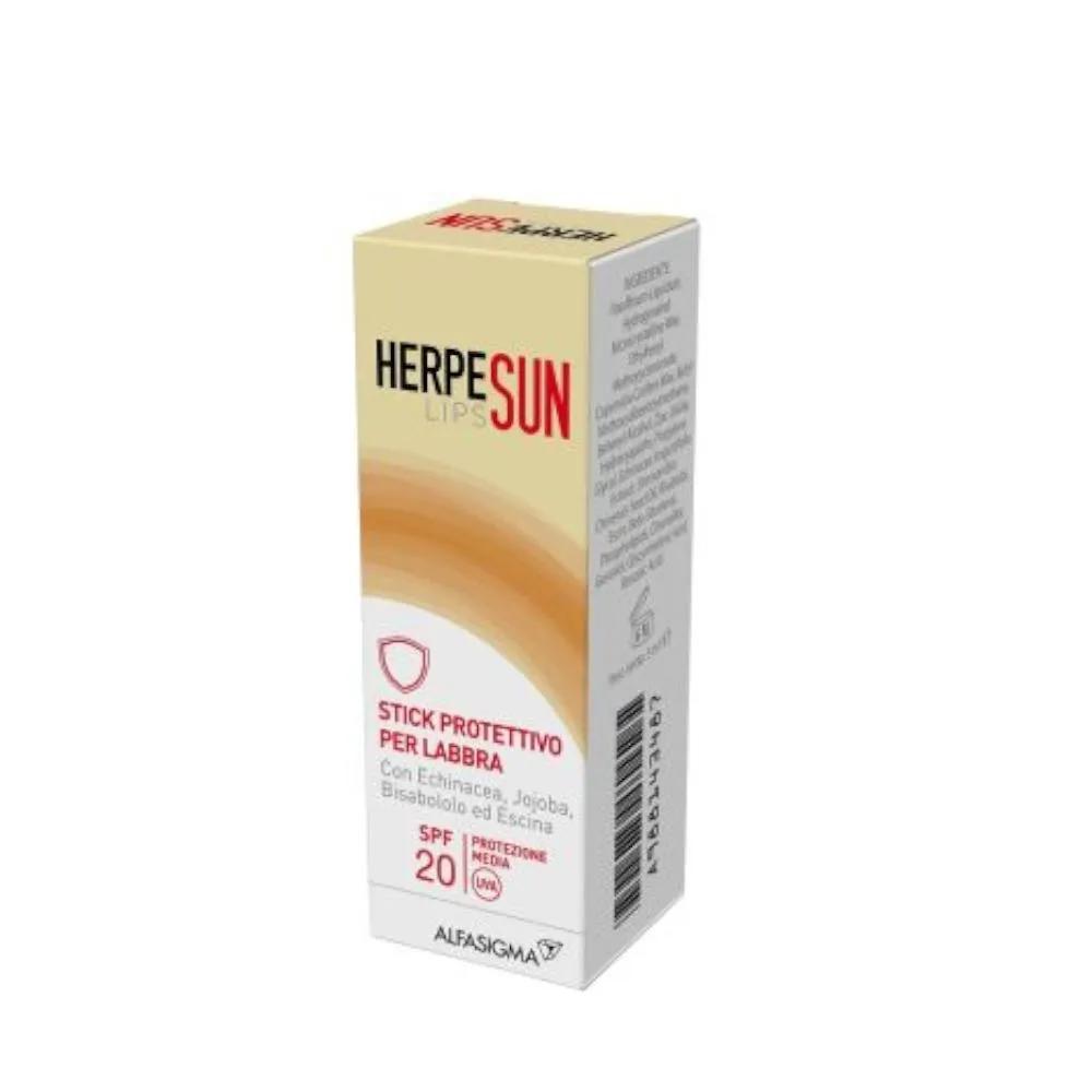 Herpesun Lisp Stick Protettivo SPF 20 Per Labbra Secche e Screpolate 5 ml