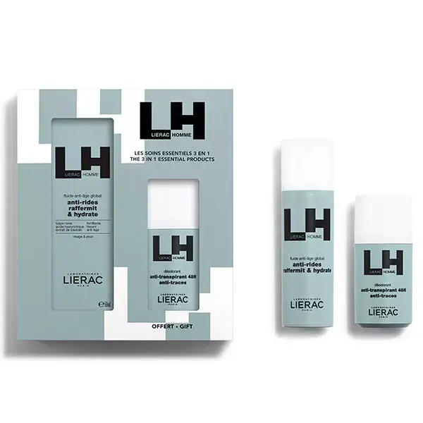 Lierac Homme Coffret Fluide Anti-Âge 50ml + Déodorant 50ml