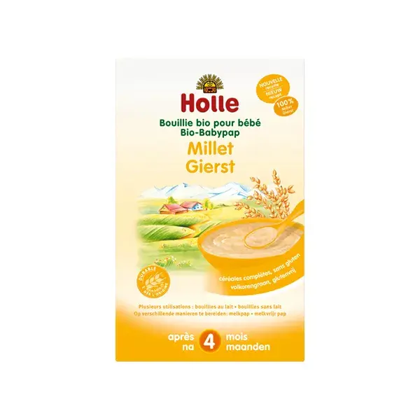 Holle Bouillie Millet Sans Gluten Bio +4m 250g