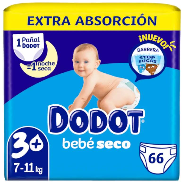 Dodot Baby Dry Diaper Pack Extra Absorbant T3 + 70Uds