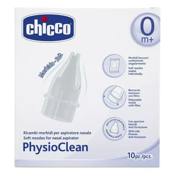 Chicco Wellbeing & Protection Baby Fly Tip +0m Soft & Easy Physioclean 10 units