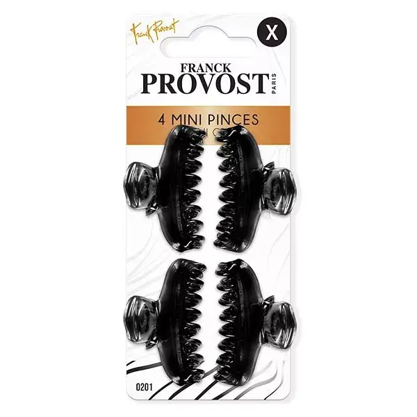 Franck Provost Accessoires Mini-Pince Noir 4 unités