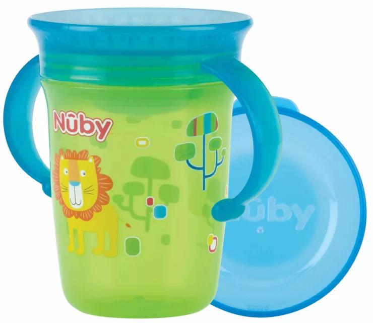 Nûby Copo Mágico 360° Pegas +6m 240 ml Verde